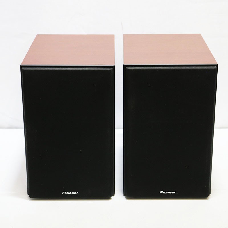 Pioneer S-HM62-LR SPEAKER SYSTEM Pair Bookshelf Hi-Res AUDIO Brown MAX. 100W 4Ω