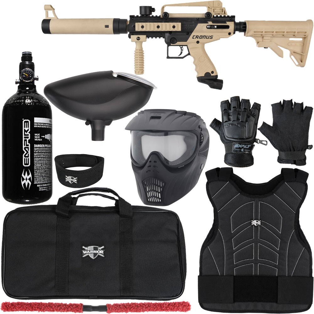 Tippmann Cronus Tactical Level 1 Protector Paintball Gun Kit - Sml/Med - Tan