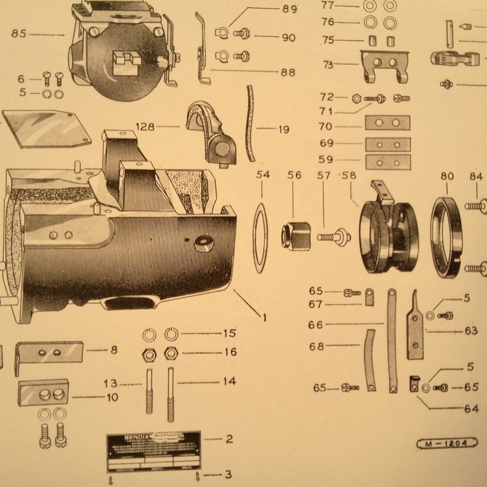 Bendix Scintilla Magneto VMN7DFA Parts Booklet