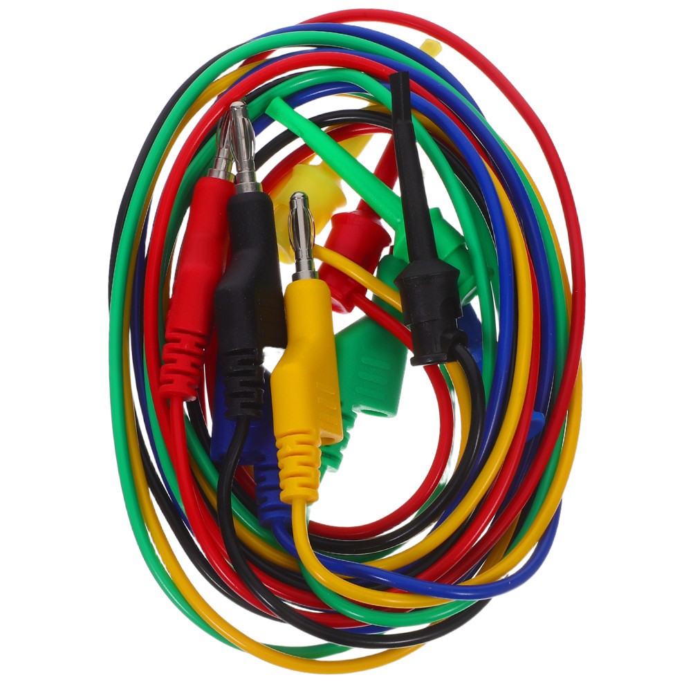 5 Pcs Electrical Test Wire Leads Terminal Multimeter Banana Plug Cable