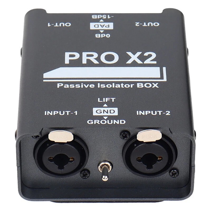 Audio Current Eliminator XLR 6.5 Isolator 2-Way Audio Isolator New