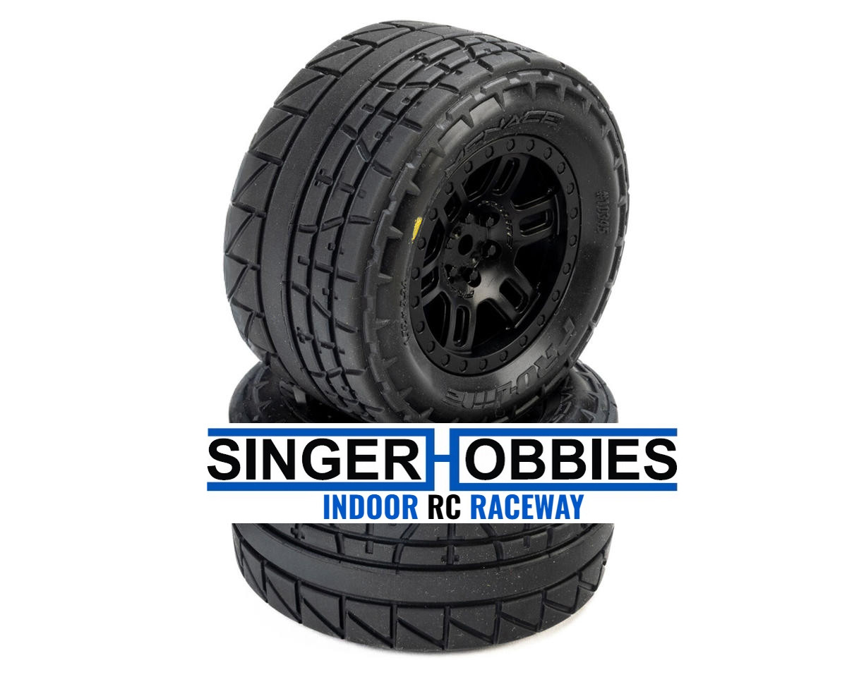 PRO-LINE 1034510 Menace Street Pre-Mounted Tires Split Six (2) MINI KRATON 12MM