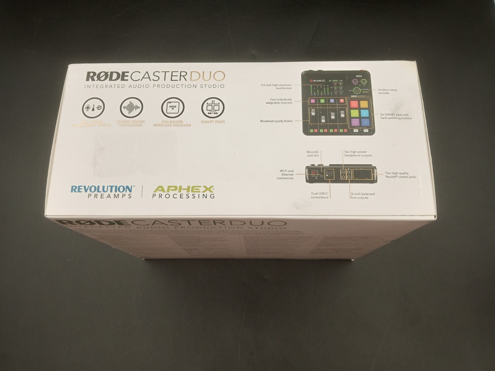 Rode RODECaster Duo Integrated Audio Production Studio - Black NEW OPEN BOX !!!