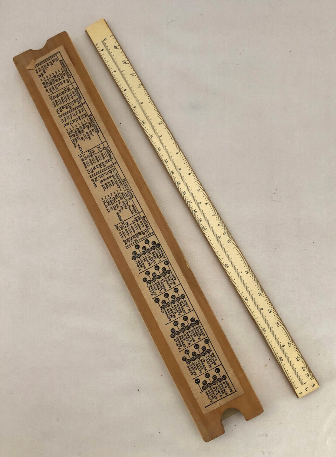 Vintage Frederick Post Slide Rule Model 1452-D Universal w Red Case