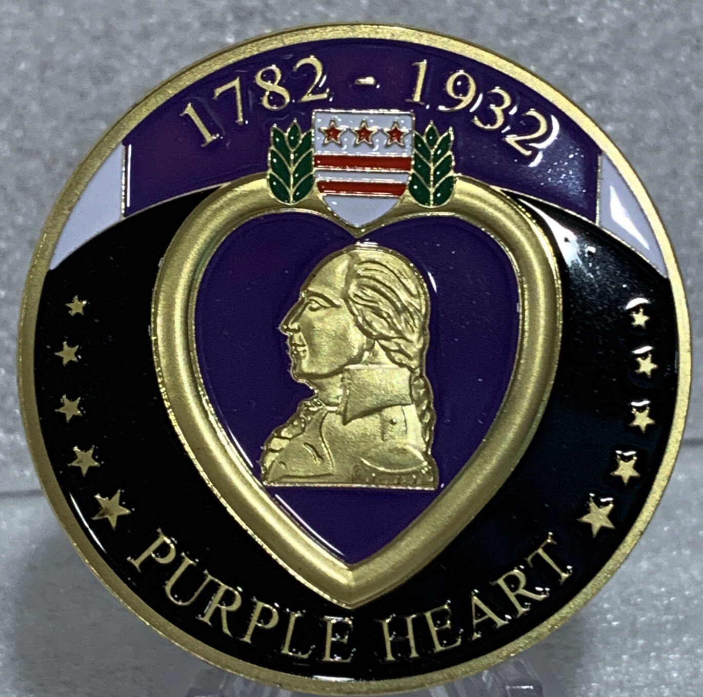 * Purple Heart Military Merit Award Winner-Military Challenge Coin
