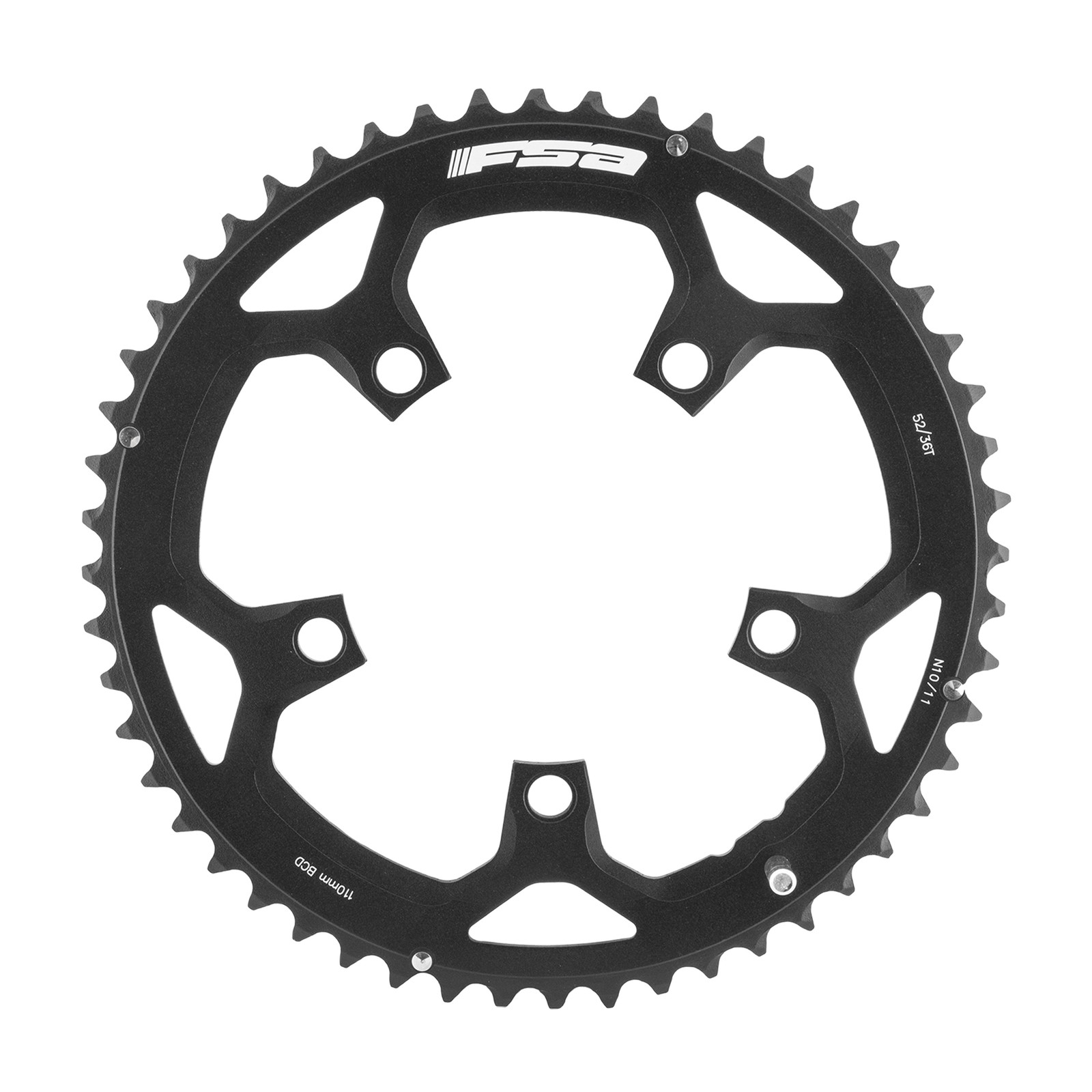 FSA Pro Road Chainring - 52t, 110 BCD, Aluminum, N11, Black