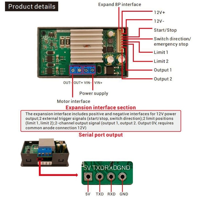 Highly Power Stepper Motor Driver Replacement Forward Reverse Control Driver