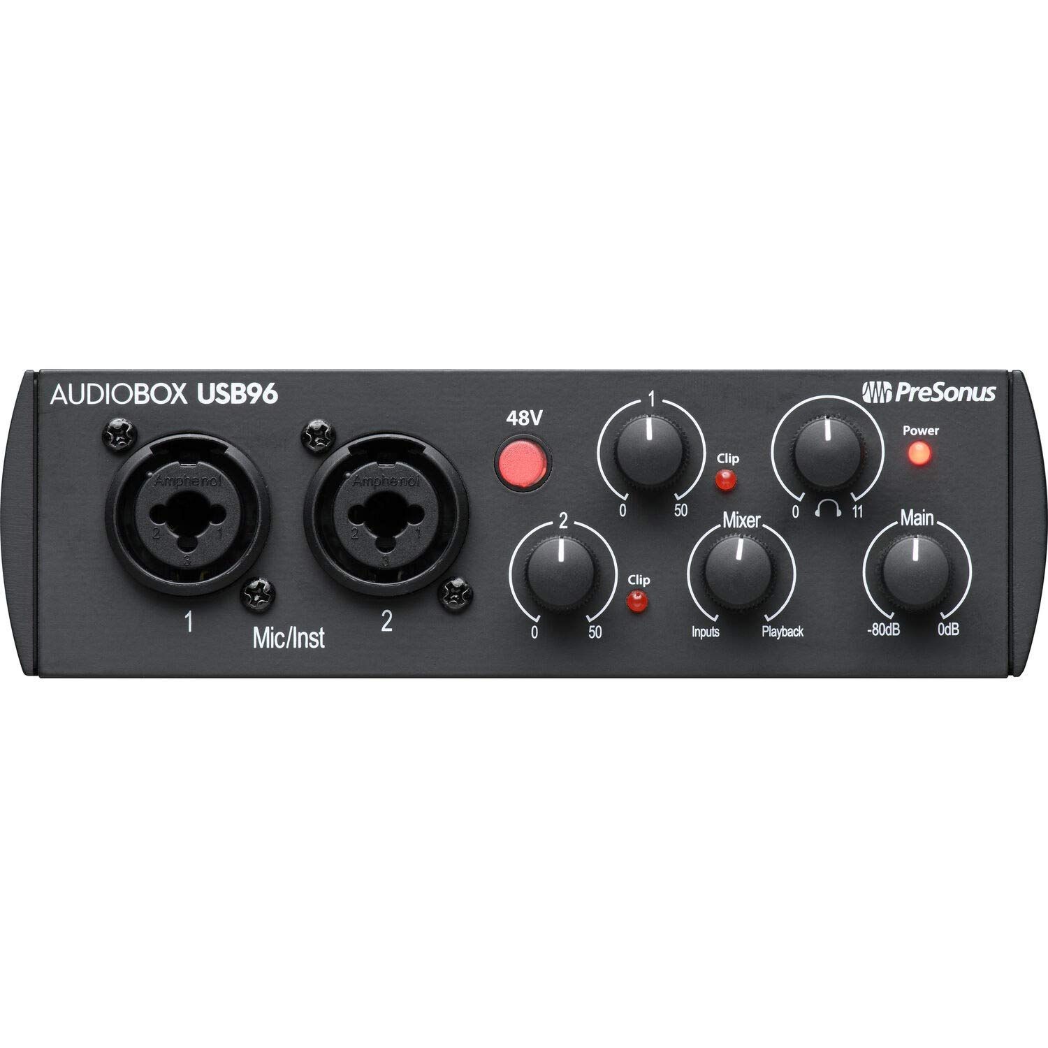 PreSonus AudioBox USB 96 Bundle with USB-C, Mic, Headphones & Studio One