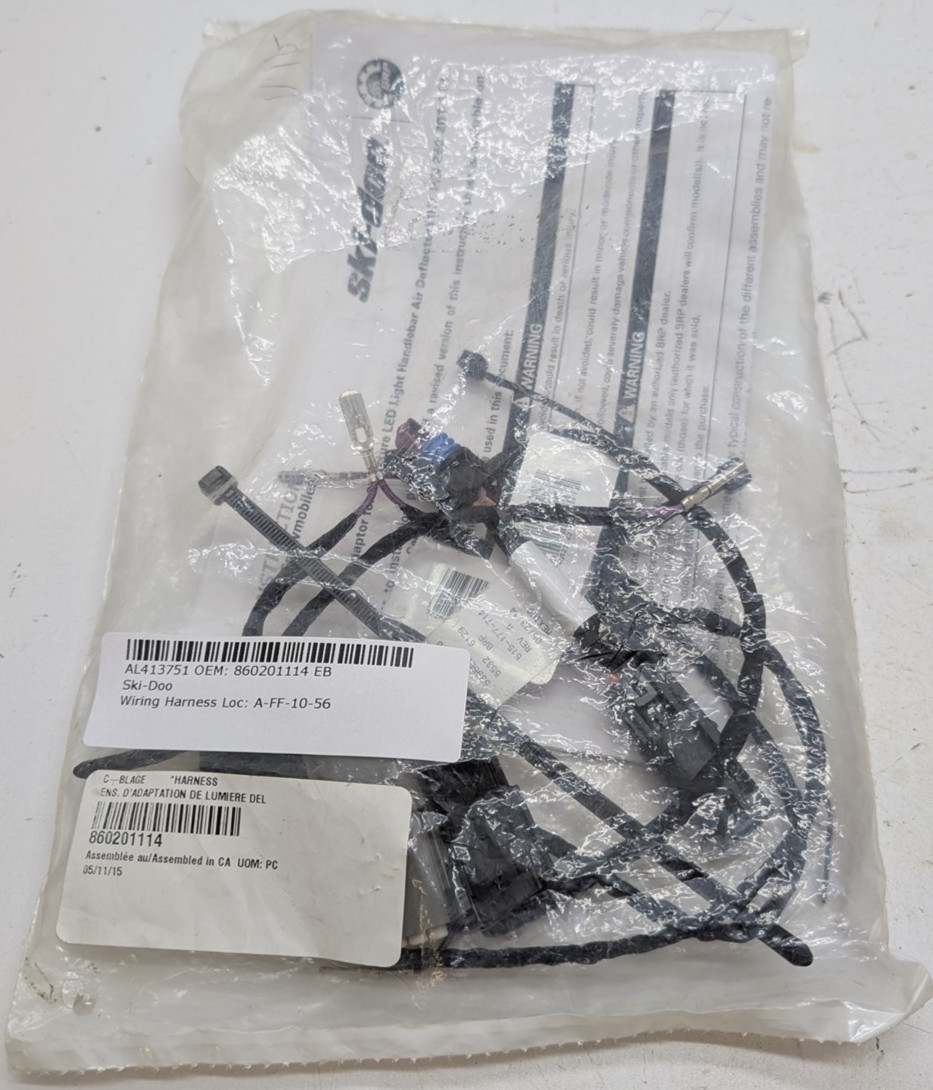 Ski Doo New OEM LED Air Deflector Handlebar Harness 860201114