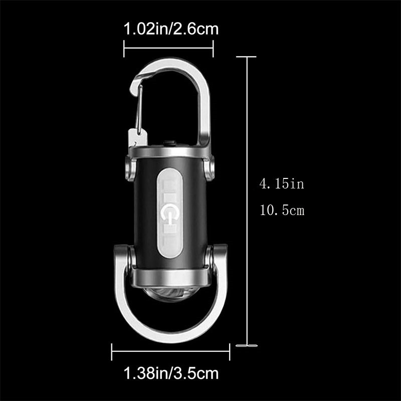 NEW Super Bright LED Mini Flashlight USB Rechargeable Pocket Keychain Torch