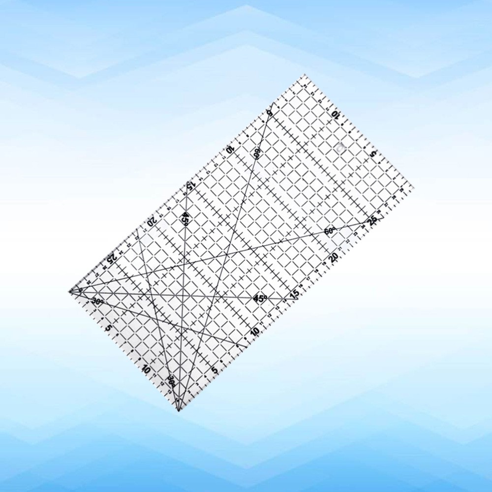 Multifunctional Portable Sewing Ruler Quilting Hemming for Fabric