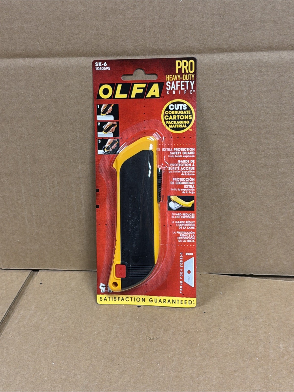 OLFA SK-6 Flex-Guard Pro Heavy Duty 6” Safety Knife 1060595 FAST SHIPPING