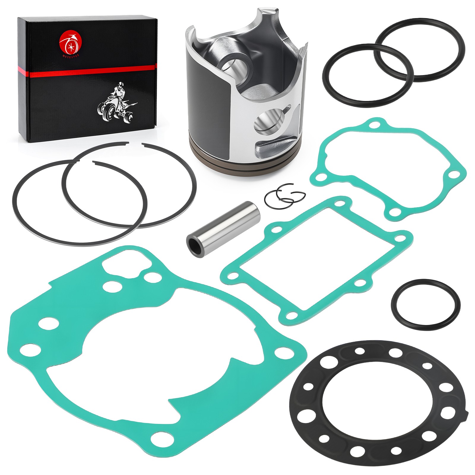 1992-1996 For Honda CR250R Top End Rebuild Kit Piston Gasket 66.40mm STD Bore