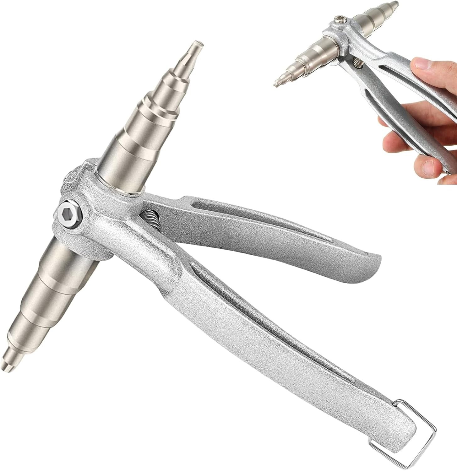 Effortless Copper Pipe Expander Tool - Easy Push-Button for 1/4" to 7/8" Tubes