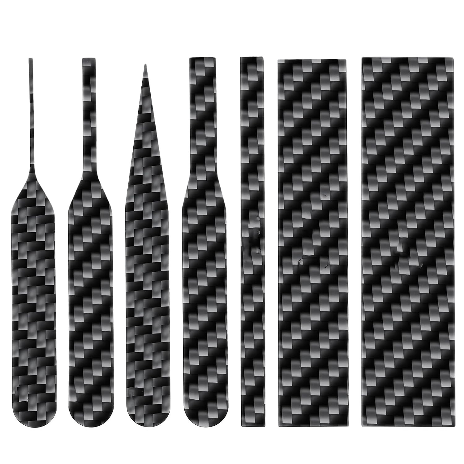 7 PCS Carbon Fiber Sanding Sticks, Hobby Model Making Tools, Professional Polish