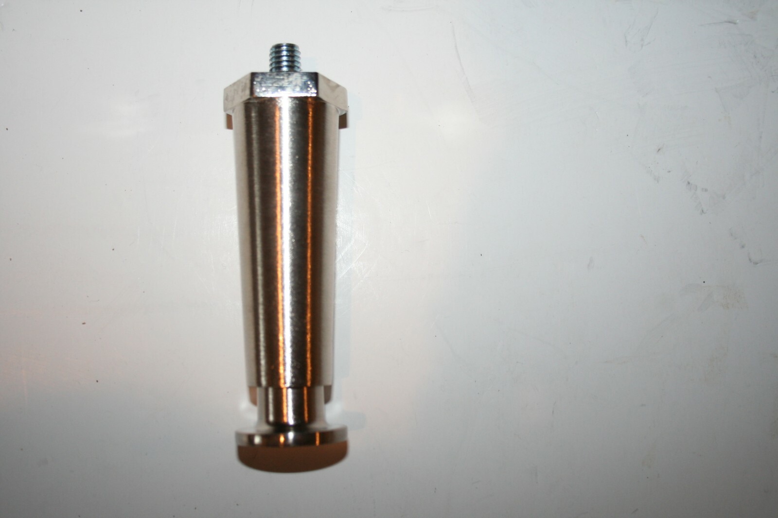 Counter Appliance Leg w/ Flanged Foot 3/8-16, Adjustable 4" To 5 3/4" Die Cast
