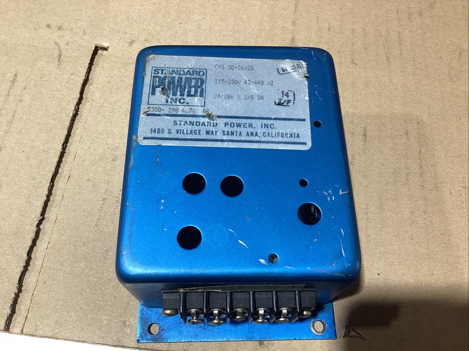 Standard Power Inc Power Supply , # CPS-30-24/28