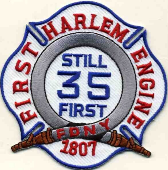 New York City - Engine - 35  "First Harlem Engine" (3.5" x 3.5") fire patch