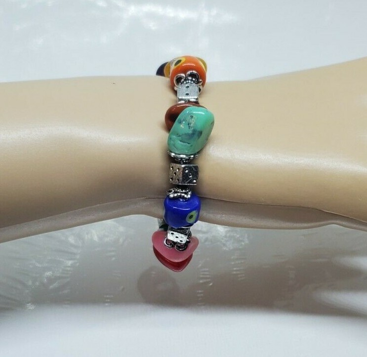 Colorful Multistone Stretch Bracelet