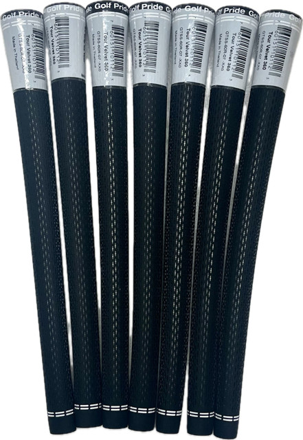 Golf Pride Tour Velvet 360 Standard Grip (BLACK) (SET OF 7)