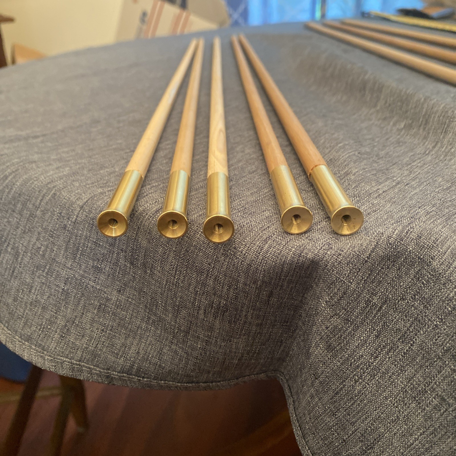 Hickory Ramrod 36 3/4" (L) X 3/8” (D). For Dixie: Kentuckian Muzzleloader.