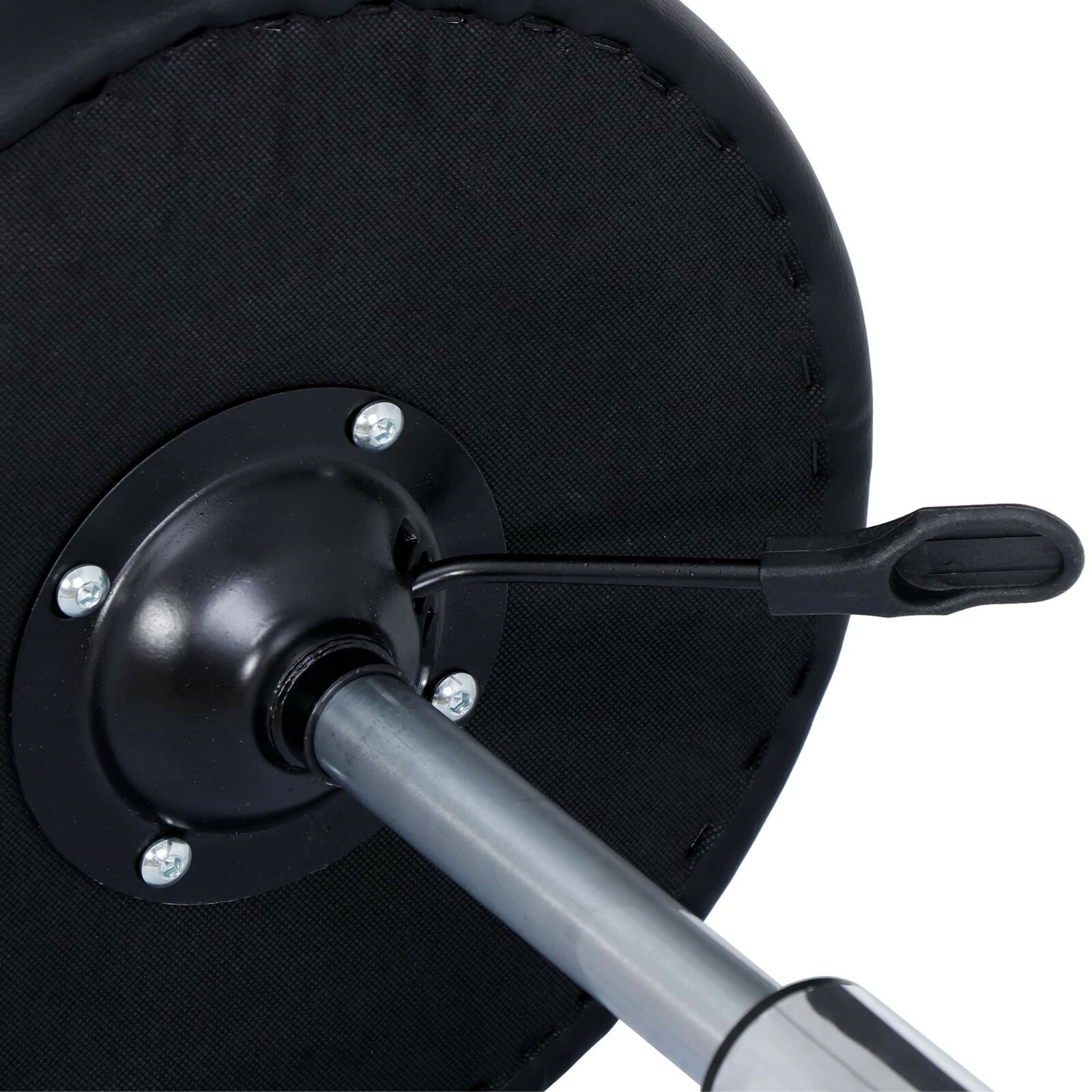 Salon Spa Stool Backless Massage Stools Metal Base Height Adjustable Black