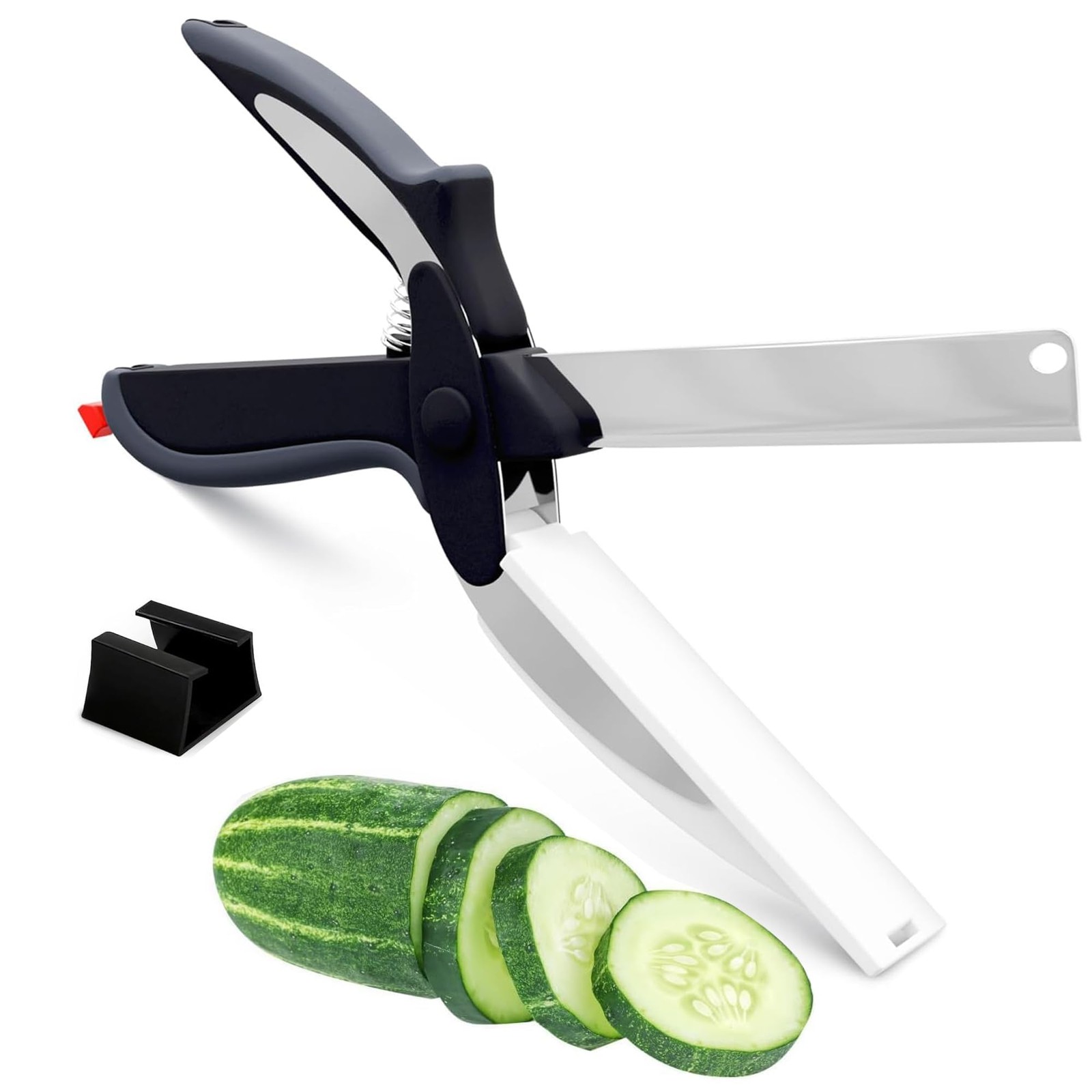 2 in 1 Cutting Board Scissors for Food - 9.6" Detachable Cheese Scissors with...