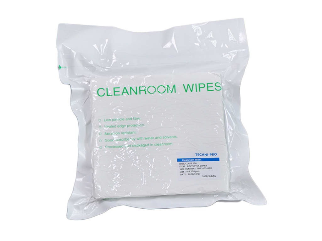 Techni-Pro TNP100106PK - 100WIP9X9 Wiper, Polyester, White, Class 100 (ISO5), 9