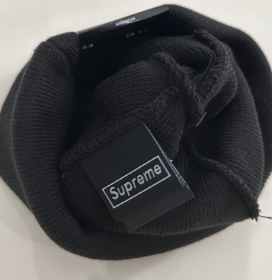 NEW IN BAG Supreme Box Logo Black/Black Beanie FW25