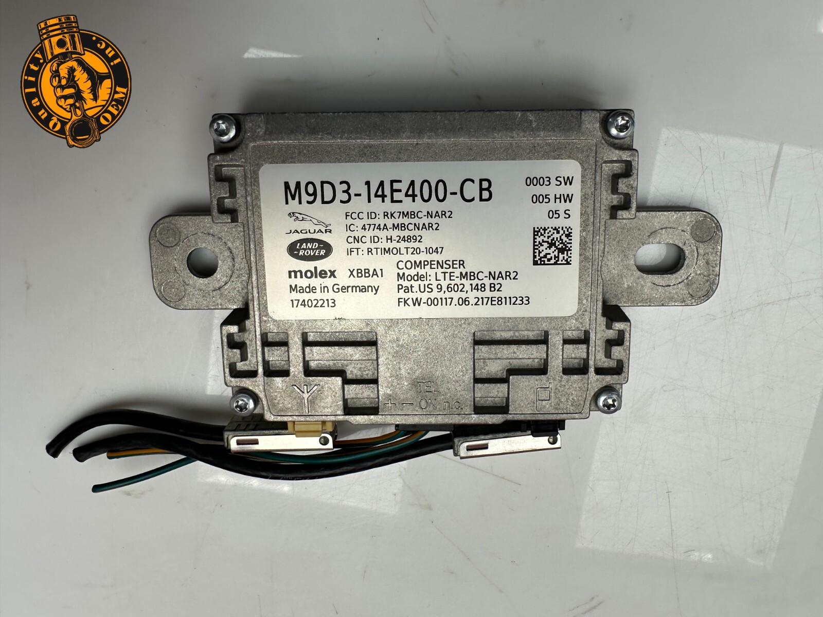 2021-2025 JAGUAR LAND ROVER ANTENNA AMPLIFIER CONTROL MODULE M9D314E400CB OE 41k