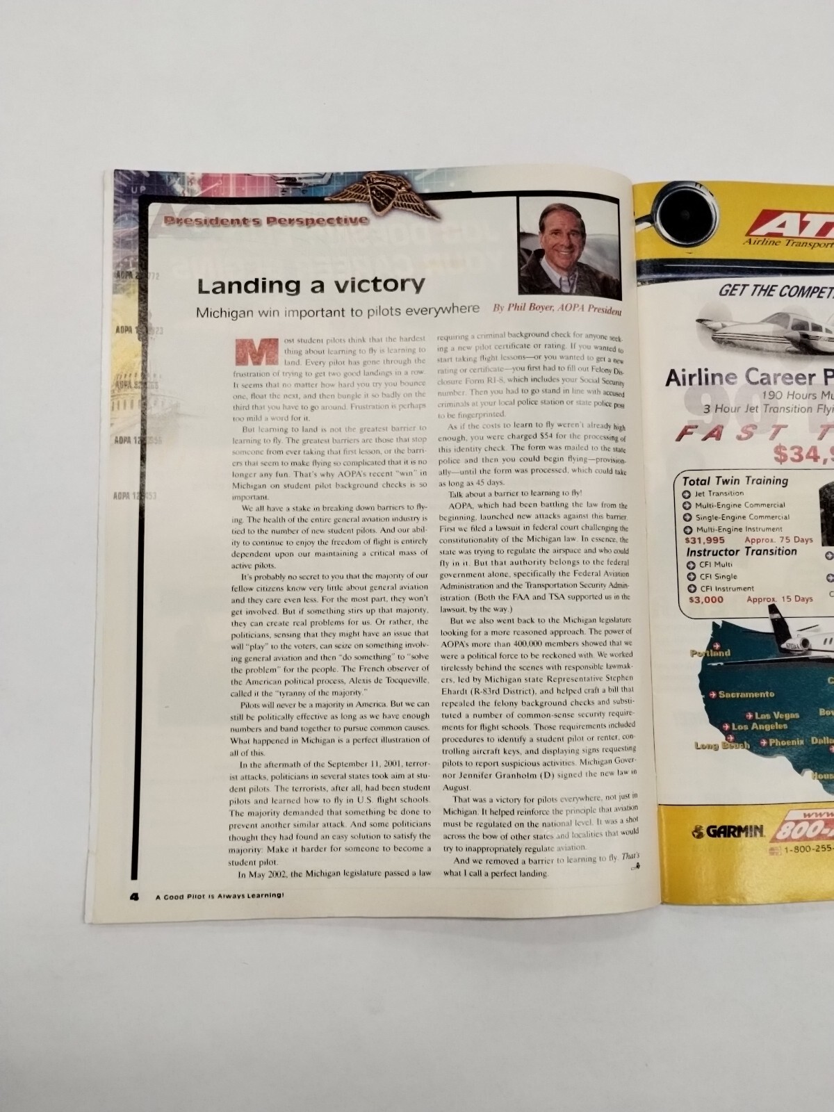 AOPA Flight Training Magazine October 2003-Original