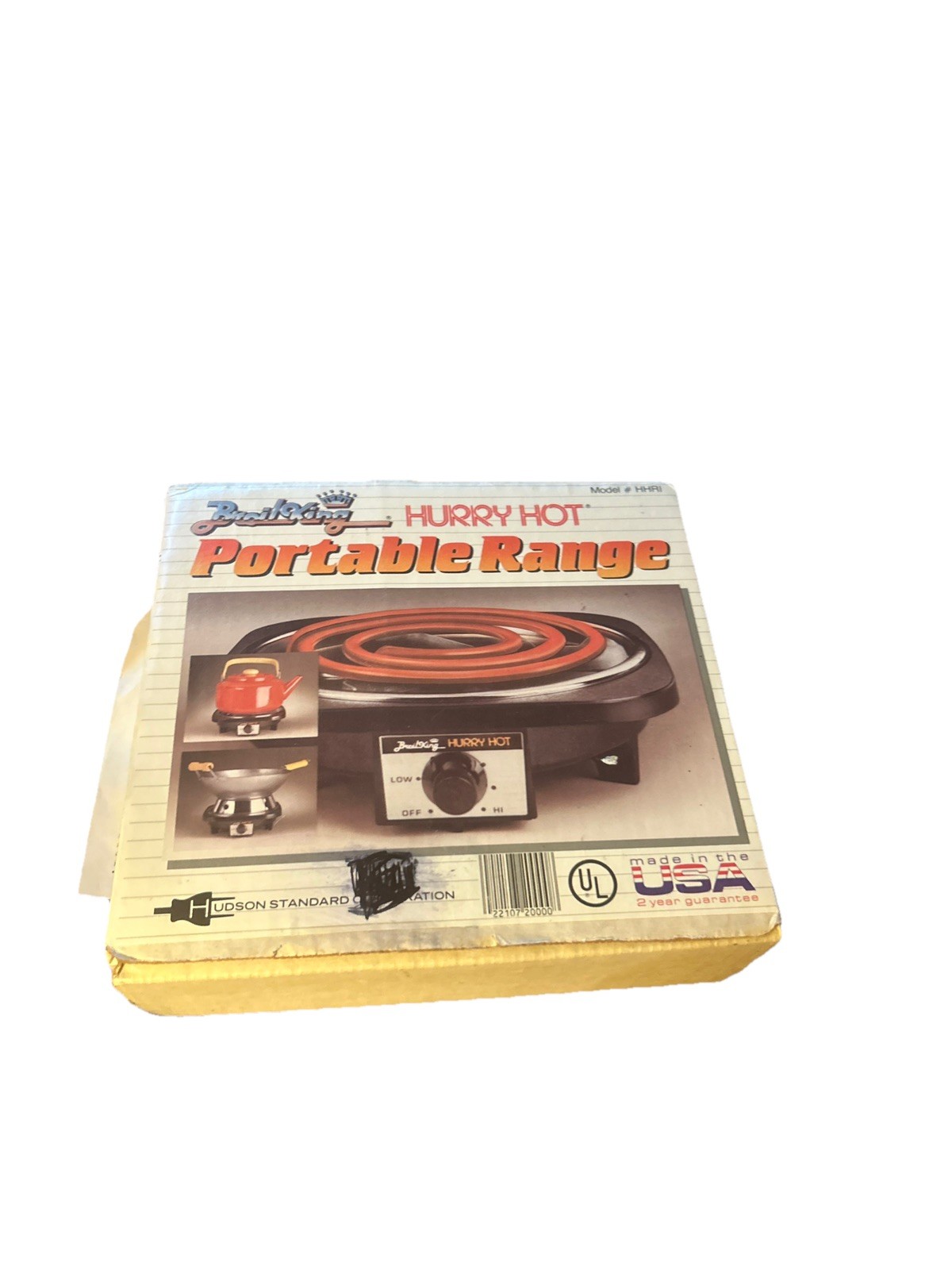 Vintage Broil King Hurry Hot Portable Range Hot Plate Model - HHRI Used