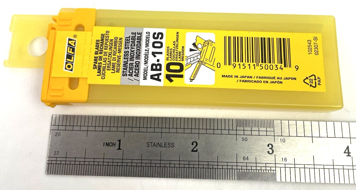 AB-10S OLFA Precision Stainless Steel Snap-Off Blade