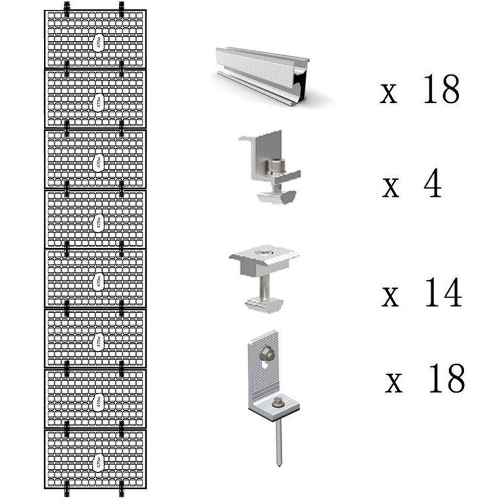Accessories-Set Solar Rail Alu Mounting Rail Solar Panel PV Profile Solar System
