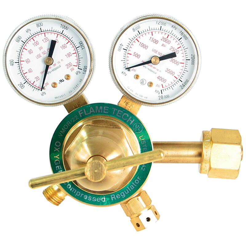 Flame Technologies VMOR-22 Medium Duty Oxygen Regulator - Victor Compatible