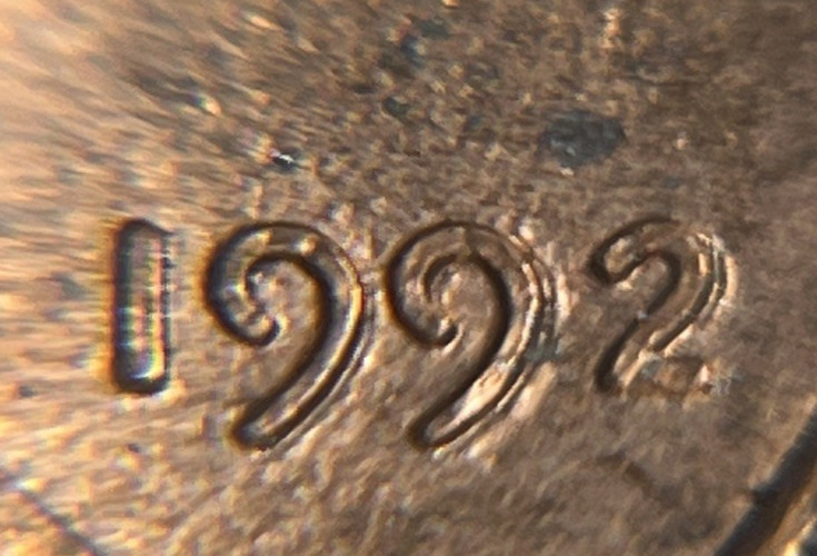 1992 Lincoln Penny Errors DDO Doubling In Date