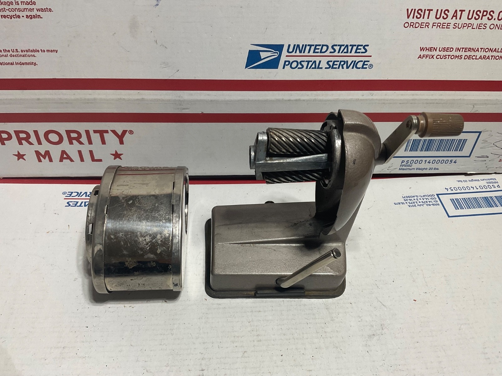 Vintage Boston Vacuum Mount Pencil Sharpener - parts only