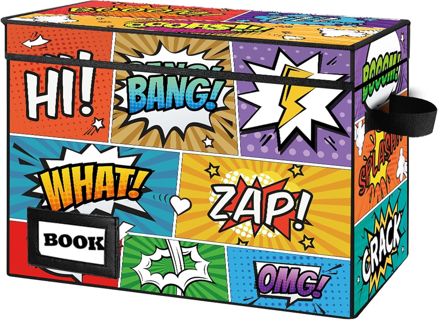 Comic Book Storage Box, 15.8" X 7.8" X 11.8", Heavy Duty Collapsible Holds 160-1