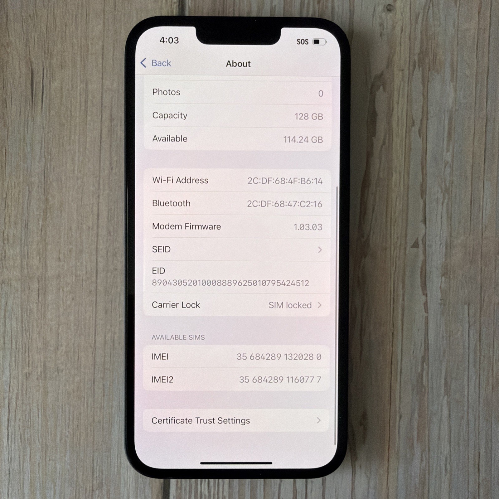 Apple iPhone 16e 128GB Carrier Locked (Cricket) - OPEN BOX