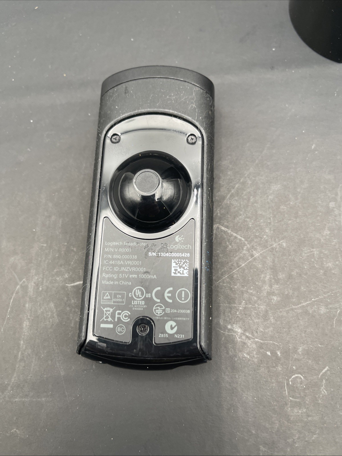 Logitech V-R0001 Black Broadcaster Wireless Wi-Fi Built in Microphone Web Cam