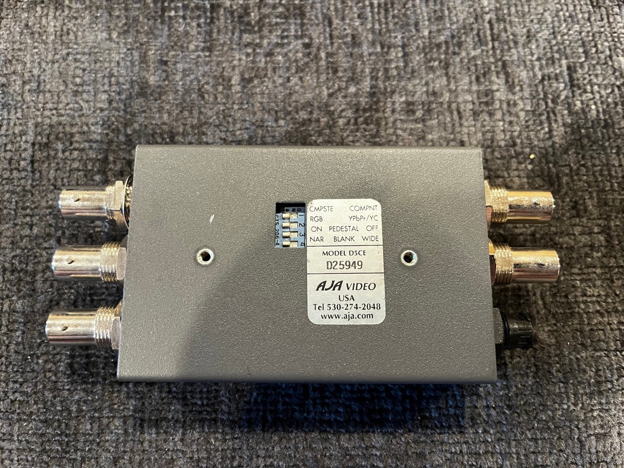 AJA D5CE SDI to Component/Composite Video Encoder Converter with Power Supply
