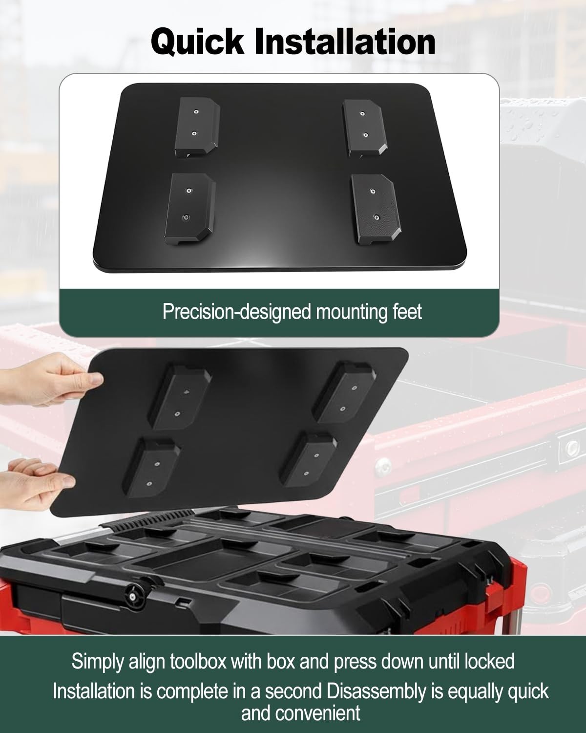 Heavy Duty Portable Work Surface Table for Tool Organization & Writing, Waterpro