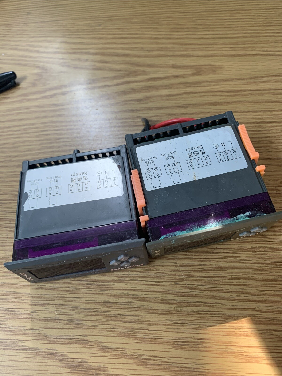 Lot Of 2 STC-100 Digital Temperature Controller LED Dispaly Thermostat See Pics