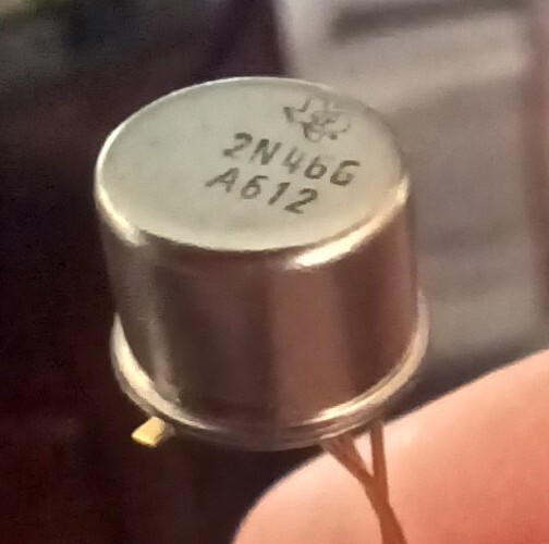 Lot of 2 2N466 Transistors USA , TI and Others  PNP Transistor NOT CHINESE