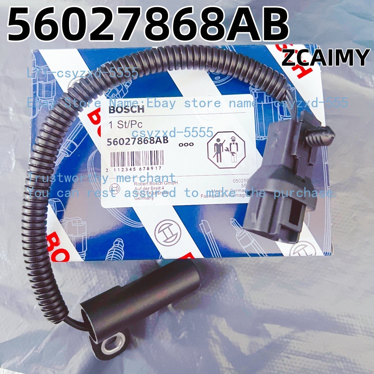 Crankshaft Crank Position Sensor 56027868AB For Jeep Grand Cherokee 4.0L Bosch