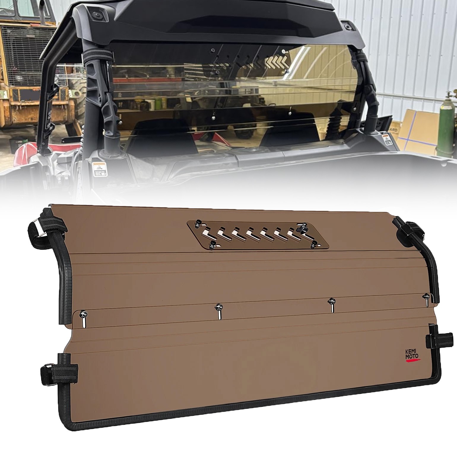 UTV Vented Rear Windshield Tinted for Can Am Commander 700/1000R/ Max 2021-2026