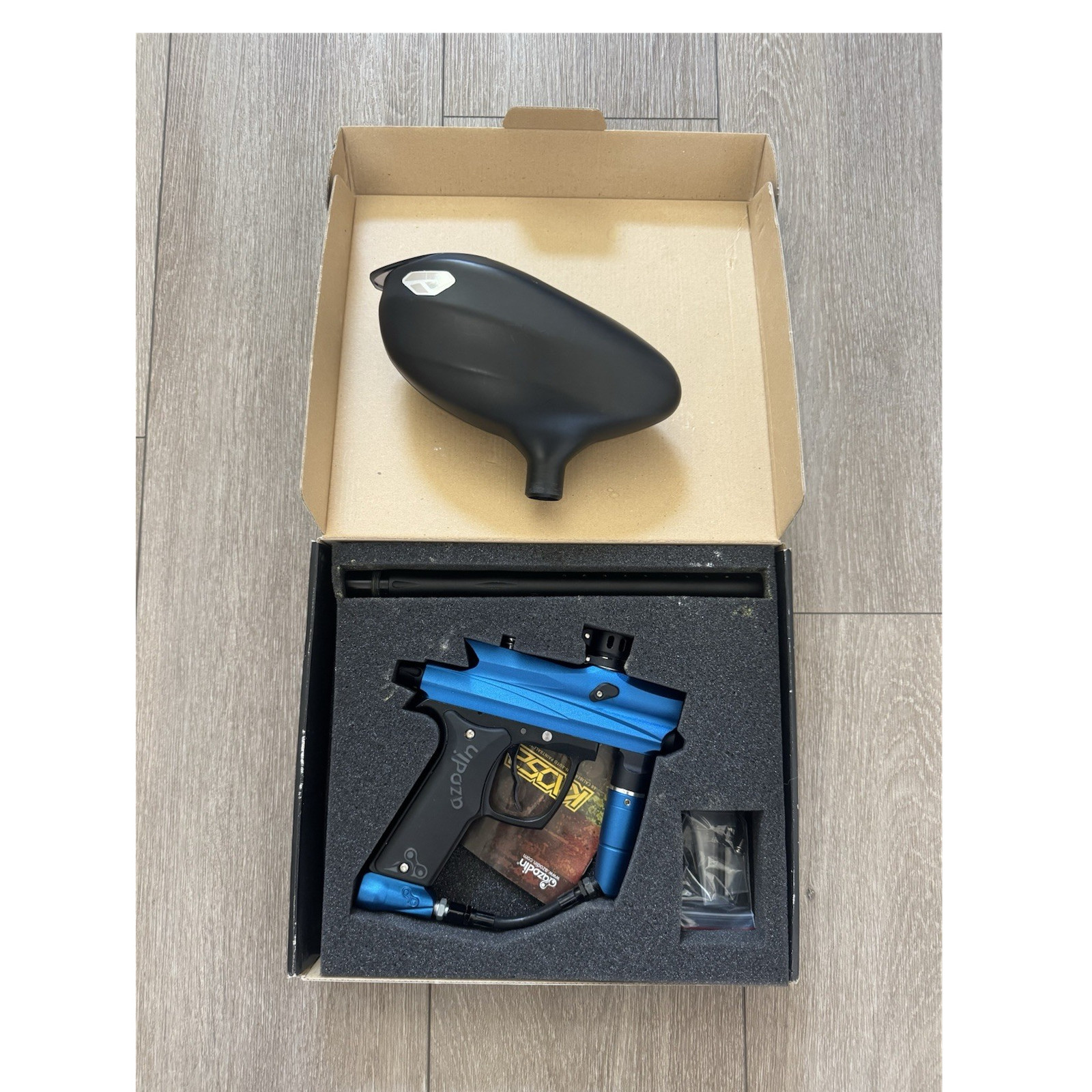 Azodin Kaos 2 Mechanical Paintball Marker Blue with Loader