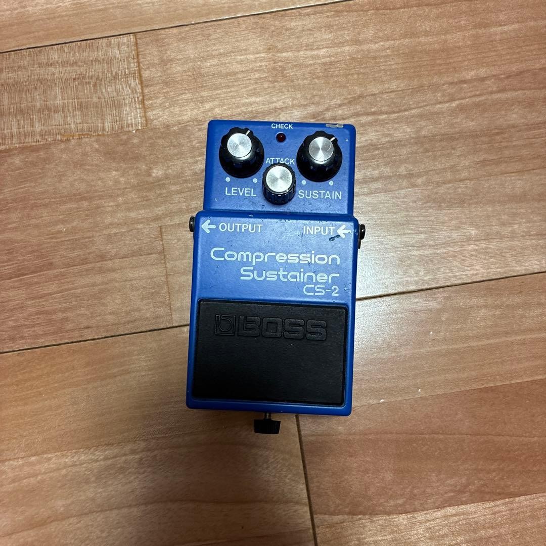 BOSS CS-2 Compression Sustainer Guitar Effects Pedal MIJ used