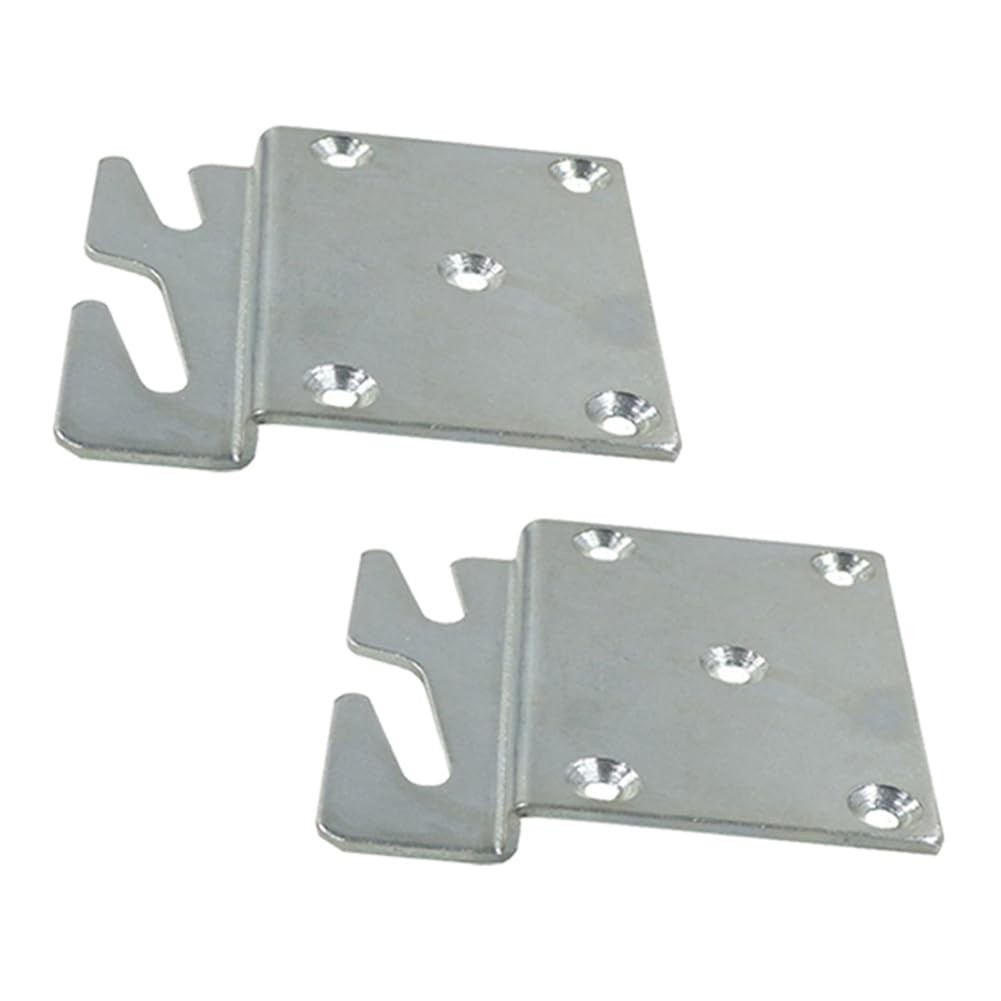 FoyaHome 2 Pcs Universal Wood Bed Headboard Brackets, Silvery Adjustable Bed ...
