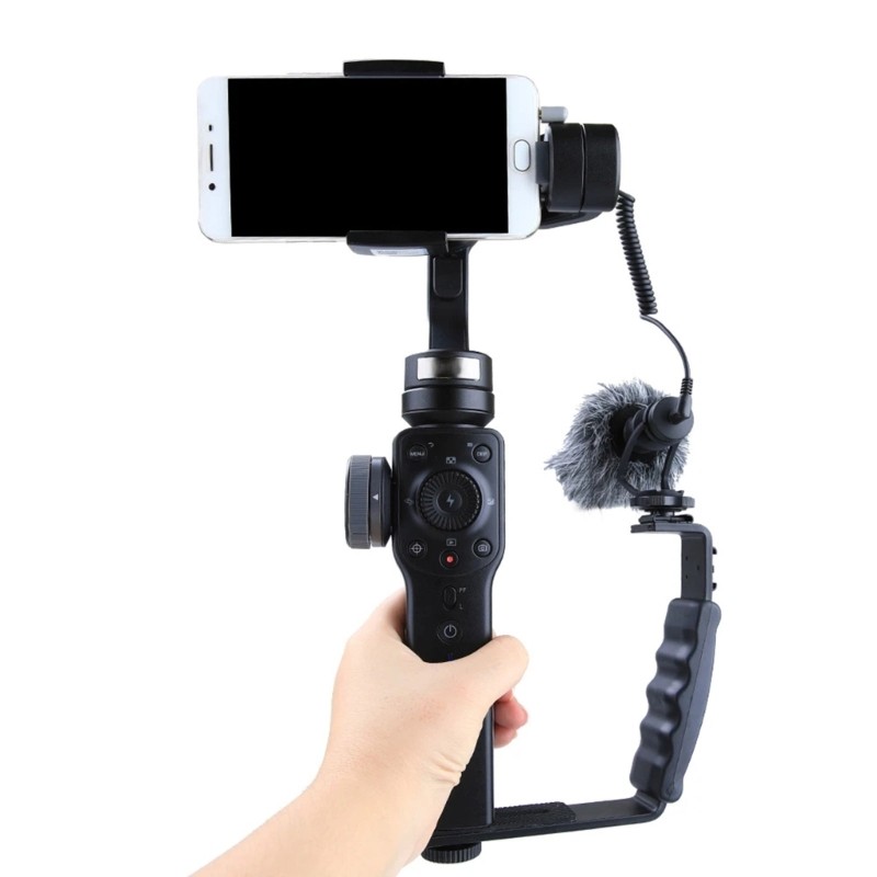Practical Flash Camera Grip L Bracket Holder Cold Shoe Mount DSLR Holder